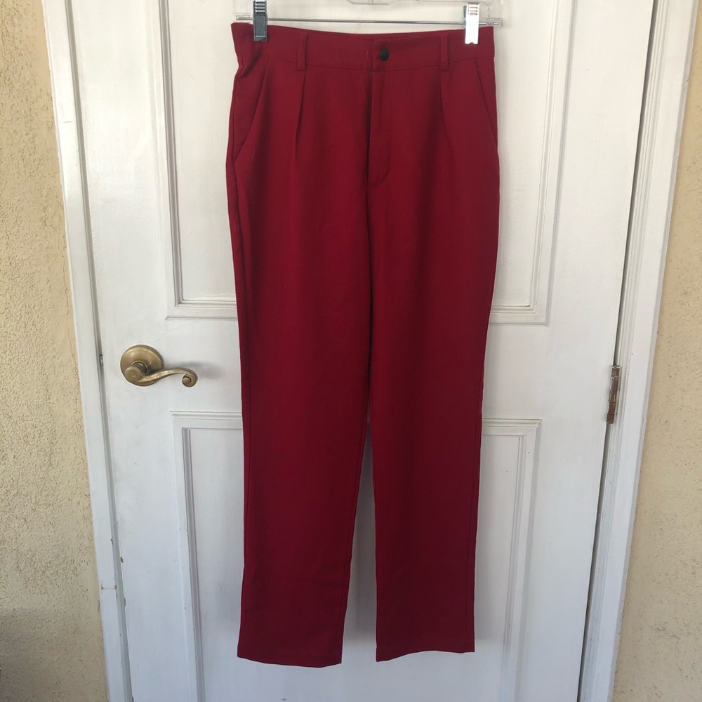 red slacks - NWT